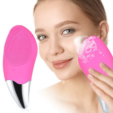 Brosse nettoyante visage silicone rechargeable étanche massage facial anti-âge