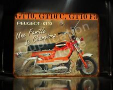 plaque métal vintage Peugeot GT 10