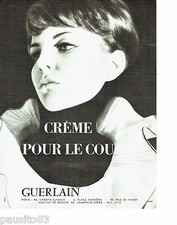 PUBLICITE ADVERTISING 126  1964   Guerlain cosmétiques creme pour le cou