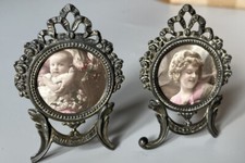 2 Porte-photo anciens laiton