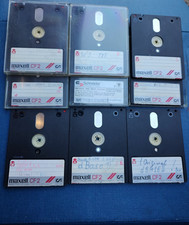 Lot vintage de 9 disquettes 3"