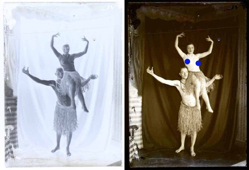 Photo negatif verre - verre, nu