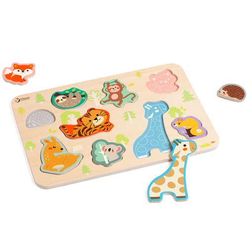 Puzzle assorti animaux - puzzle, en