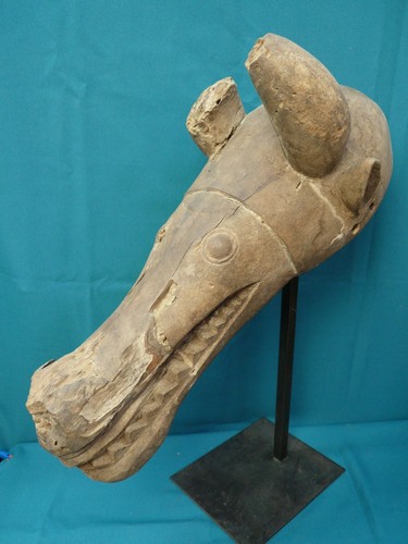 Ancien masque zoomorphe - ancien, art