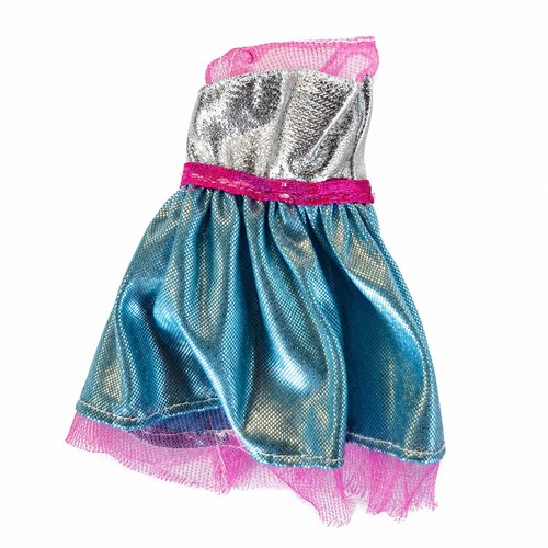 Robe tissu métallisé pour