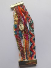 Bracelet manchette multirangs HIPANEMA