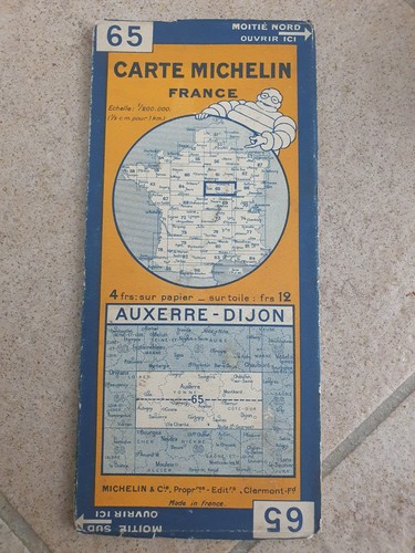 Ancienne carte michelin 65 - ancienne, n°65