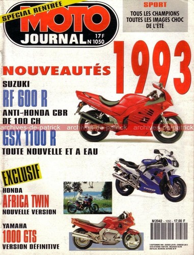 Moto journal 1050 suzuki gsx - moto,
