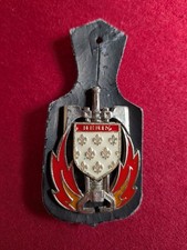 insigne de pompiers,pucelle,Sapeurs pompiers de Herin (1i)