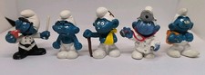 #4 Lot 5 Schtroumpfs Vintage