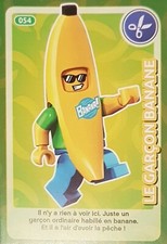 Crée Ton Monde Carte Lego 2018 Auchan N°54 Le Garçon Banane