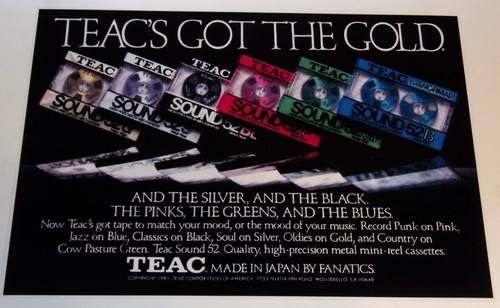 Teac sound reel tape - teac, poster