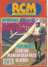 RCM N°90 PLAN "ECHO FOXI" PLANEUR 2 AXES / OLYMPIC 20 S / ELLIPSES EN MODELISME