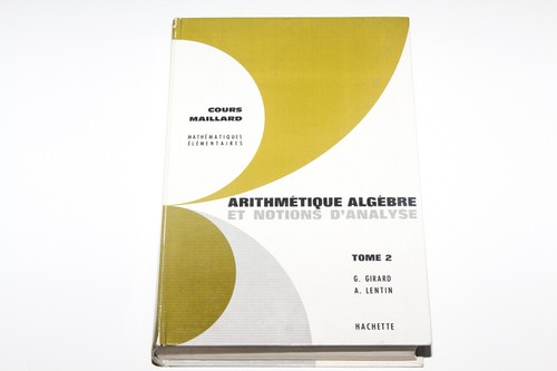 Arithmetique algebre - arithmetique, et