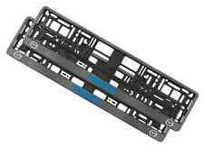2 x supports de cadre de plaque d'immatriculation européenne look carbone pou...