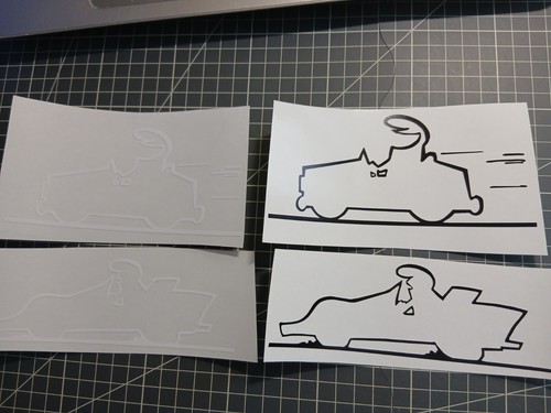 Autocollant linéa - autocollant, la