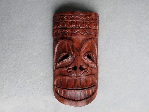 Masque polynésien bois - polynésien,