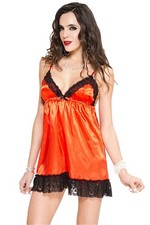 Nuisette rouge satinée