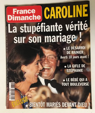 ►FRANCE DIMANCHE n°2735-1999-CAROLINE-SYLVIE VARTAN-HERBERT LEONARD-FRANCE GALL