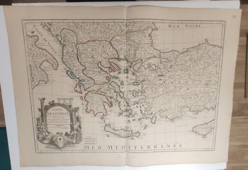 Carte grèce xviiie - grèce,,