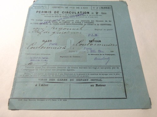 Billet train chemin fer de - billet,