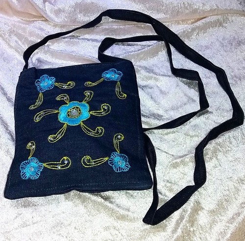 Sac bandoulière jeans - à,