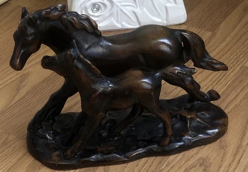 Statuette bronze cheval - statuette, en