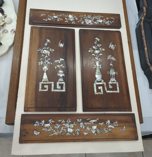 Tableau marqueterie nacre - marqueterie,