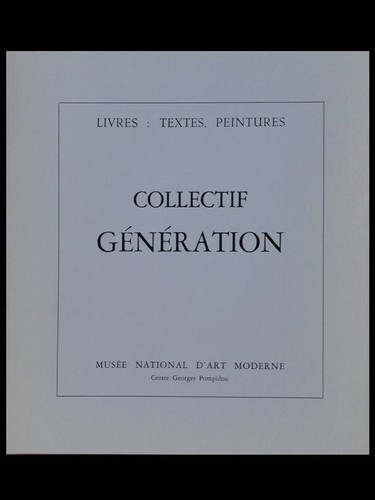 Collectif generation livres - collectif,