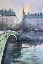 aquarelle Paris Vue De La
