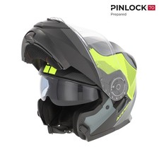 Casque Modulaire Ouvrable Acerbis Serel 2206 Noir Jaune Fluo Taille XS S M L XL