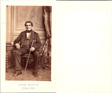 CDV Louis Bazile, homme politique, député de la Côte d'Or, circa 1860 Vinta
