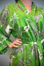 Robe coton longue kimono - robe,
