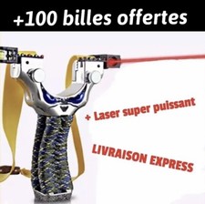 Fronde Pro Lance Pierre Bille Haute précision  Slingshot Laser Chasse tir Pêche