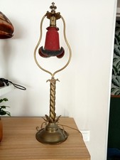 Ancienne Lampe Art De France Pâte De Verre 