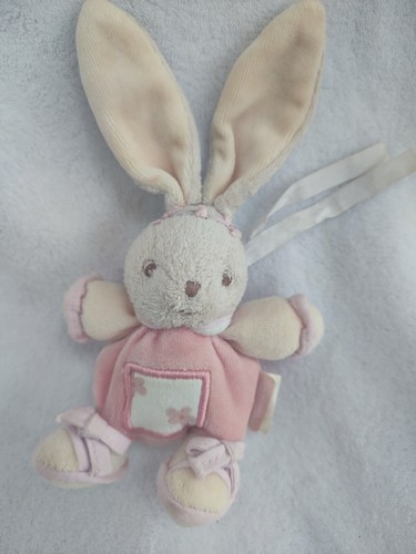 Doudou lapin lilirose rose - lapin,