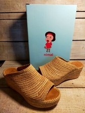 Sandales Compensées Nimal Rafia Naturel 37