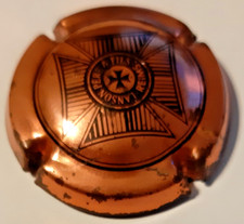 Capsule de Champagne Lanson Cuivre et noir N°83