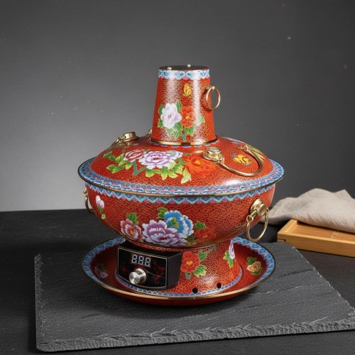 Fondue charbon cuivre - fondue,