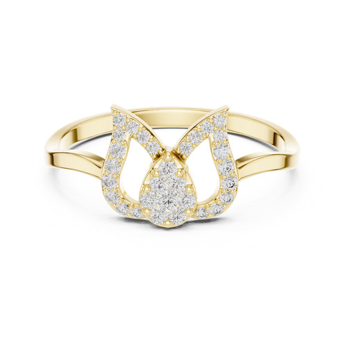 Bague ronde diamant naturel - diamant,