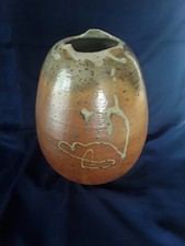 VASE EN GRES FORME D'OEUF TYPE POTERIE ACCOLAY AUTRE