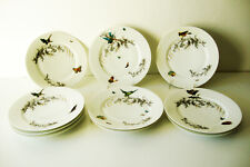Lot 10 Assiettes anciennes Limoges porcelaine Haviland H&Co décorées main XIXe