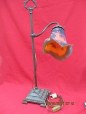 Lampe bronze tulipe pivotante signée gravée à l'acide - NANCY ?