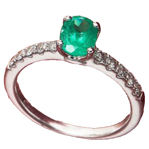 Bague fiançailles émeraude - fiançailles,