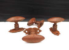 ▨7X7mm,4 poignées de Fenêtre acier patiné ou ciré Façon rouille,Boutons,Crémone