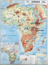 Carte scolaire Afrique en 1971
