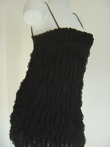 Robe froufrou zara noire - robe,