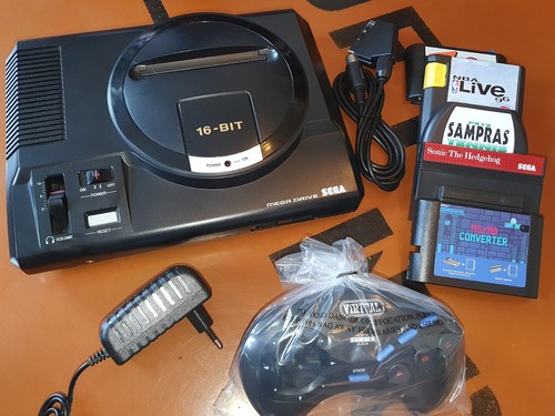 Console sega mega drive avec - drive, 1