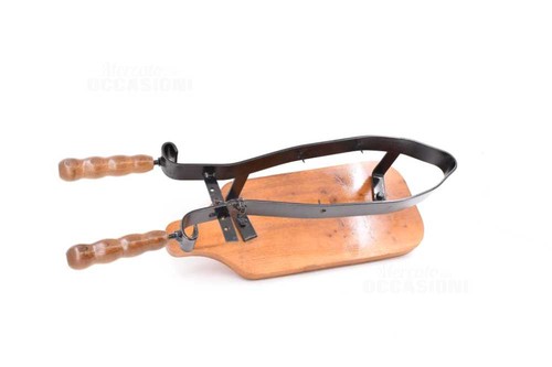 Porte jambon bois métal - porte, en