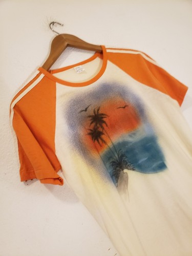 Vtg 70s airbrush tshirt david - airbrush,